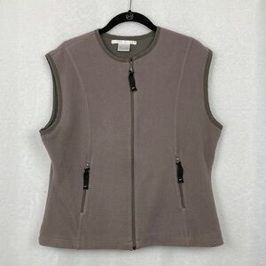 Nike Golf Taupe Fleece Performance Vest sz Large 12/14